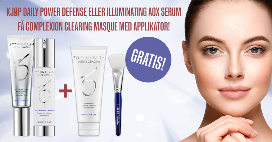 Kjøp Daily Power Defense eller Illuminating AOX Serum - Få Complexion Clearing Masque gratis!