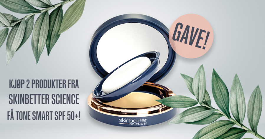 Kjøp 2 produkter fra Skinbetter Science - Få med Tone Smart SPF 50+ i gave!