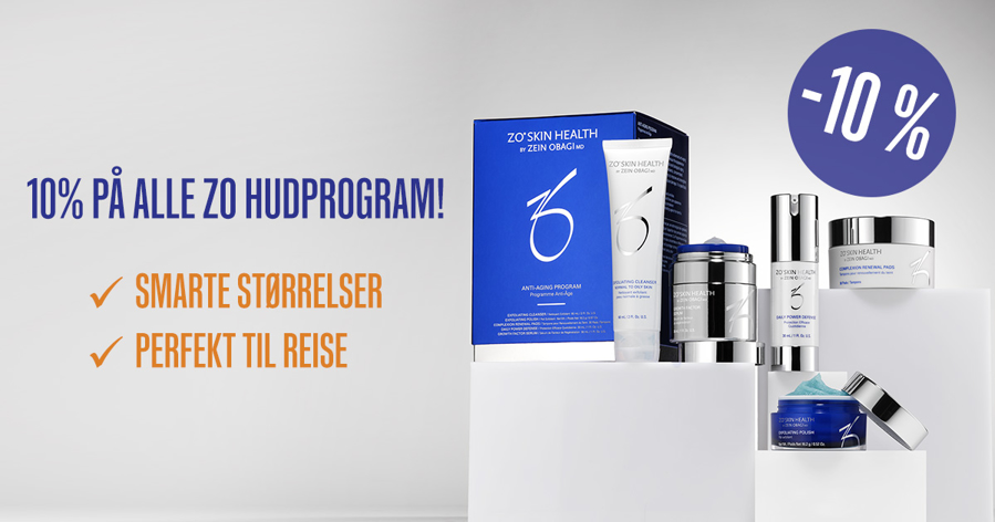 10% på alle ZO hudprogram!