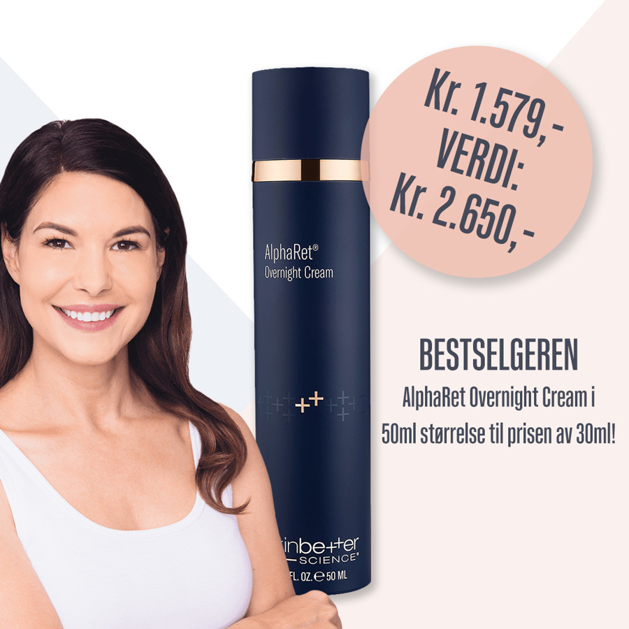 Kampanje! Kjøp AlphaRet Overnight Cream FACE - 50 ml for samme pris som 30 ml!